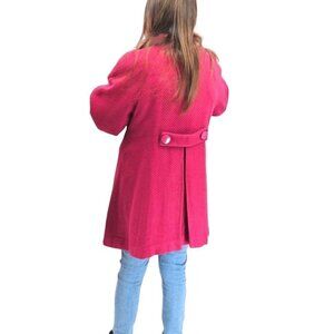 John Paul Richard Coat Women Large Knit Lined Pockets Barbiecore Fushia Pink NEW